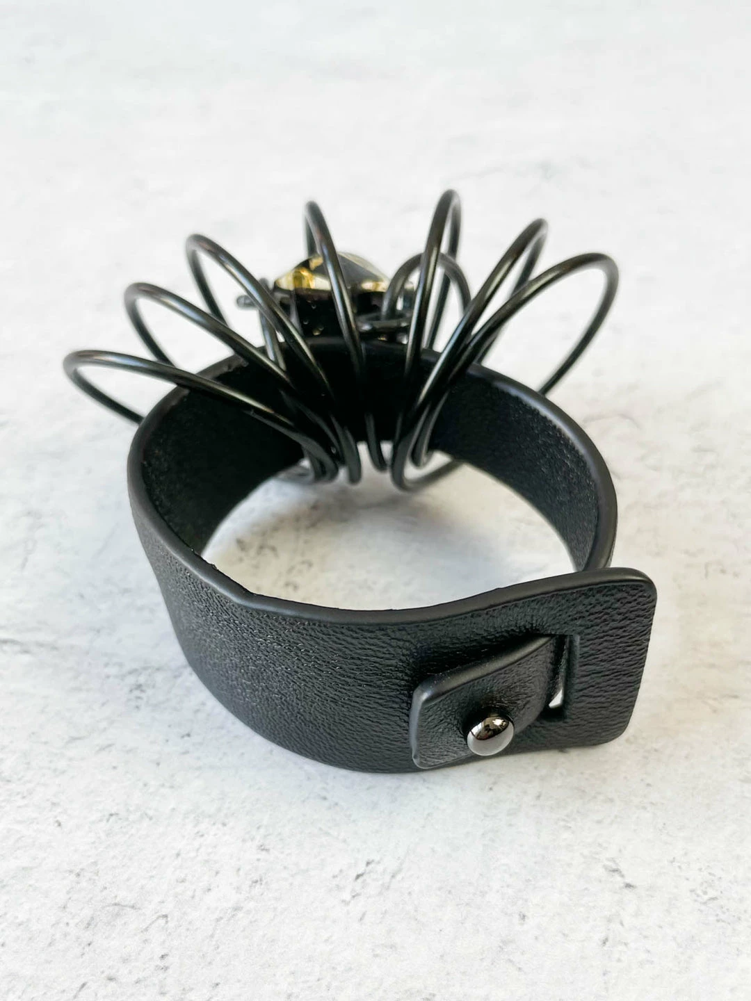 OC Jewelry Gold Band Cuff Bracelet, Black/Gold