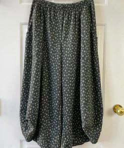Dress To Kill Fly Pant, Black Grey Quilt Dots Dress To Kill