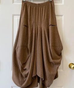 Dress To Kill Dress To Kill Big Pocket Skirt, Rusty Brown Pebble