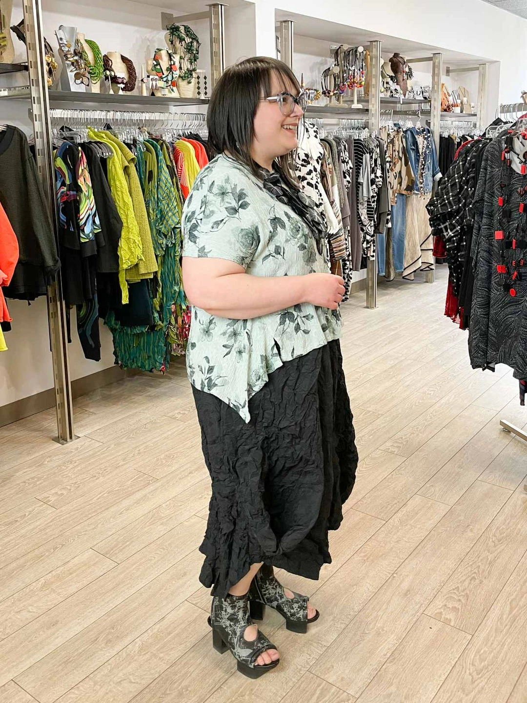 Dress To Kill Glamour Tuck Skirt, Black Taffeta Crush Dress To Kill