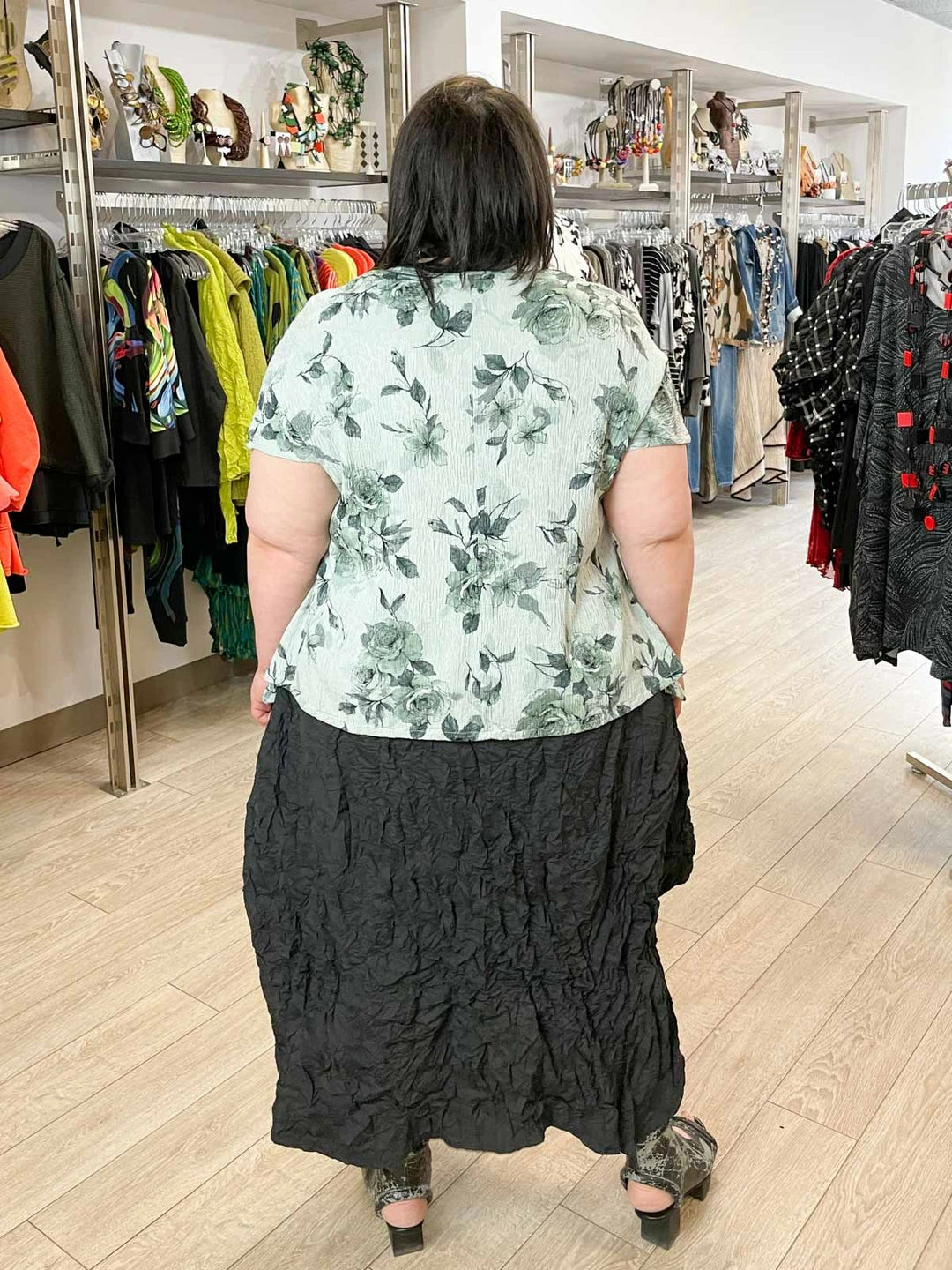 Dress To Kill Glamour Tuck Skirt, Black Taffeta Crush Dress To Kill