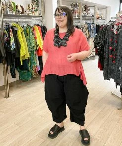 Dress To Kill Tea Shirt, Red Linen