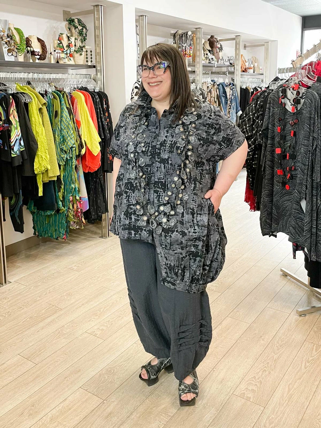 Dress To Kill Dress To Kill Multi Folded Pant, Navy Stripe