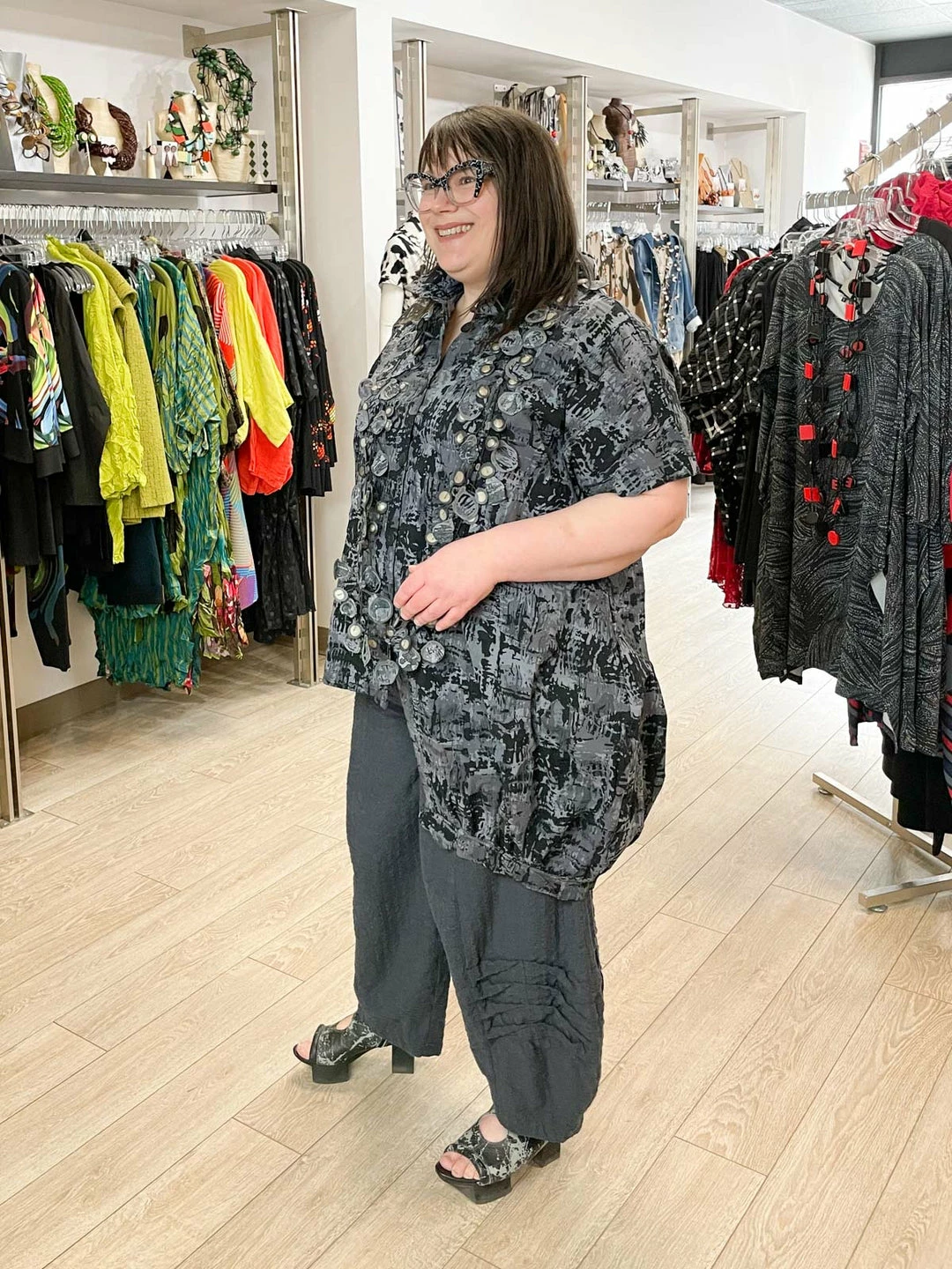 Dress To Kill Dress To Kill Multi Folded Pant, Navy Stripe