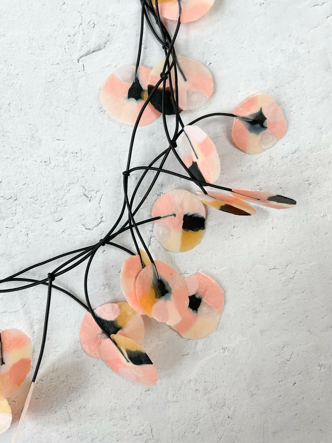 Ekei Menna Recycled Poppy Necklace, Blossom