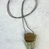 Escape From Paris Escape From Paris Geometric Wood & Resin Necklace, Grey