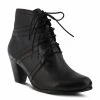 Spring Step Hilde Lace Up Bootie In Black