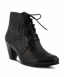 Spring Step Hilde Lace Up Bootie In Black