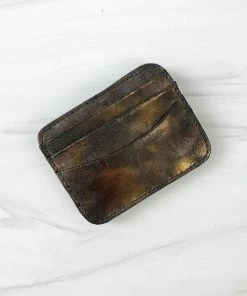 CoFi Leathers Magic Wallet, Black Gold Metallic