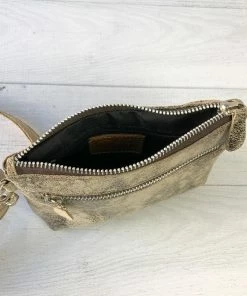 CoFi Leathers CoFi Leathers Kaitlin Convertible Hipbag, Gold