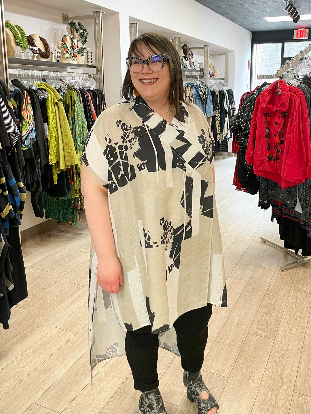 Igor Dobranic Frida Tunic, Neutral Print