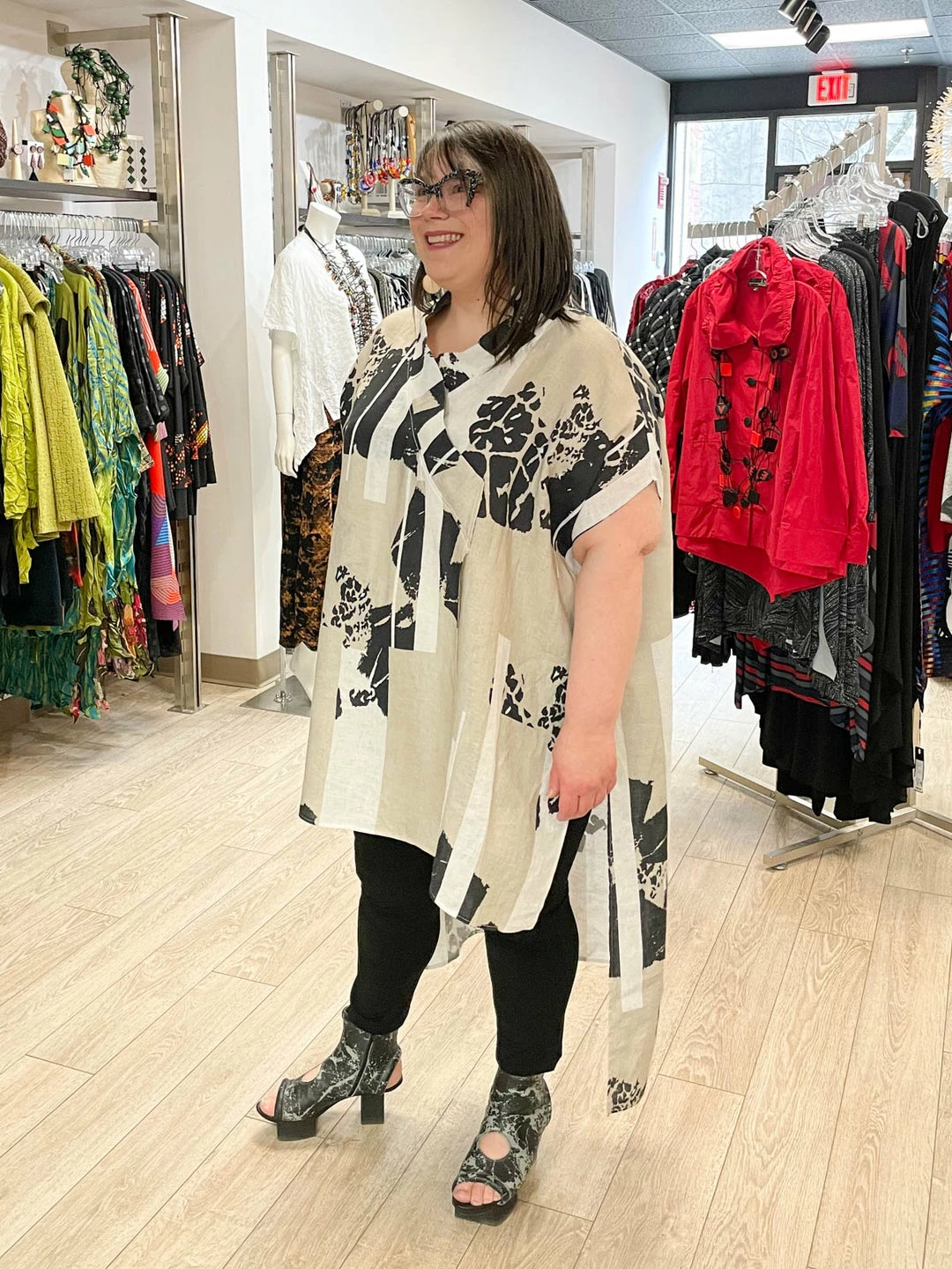 Igor Dobranic Frida Tunic, Neutral Print