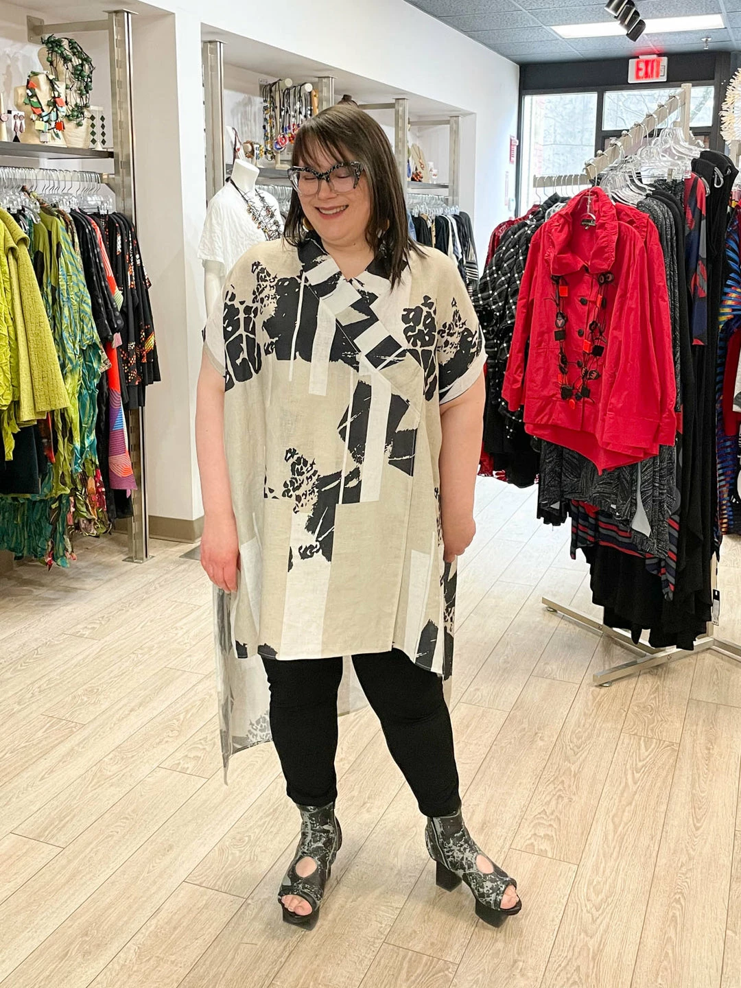 Igor Dobranic Frida Tunic, Neutral Print