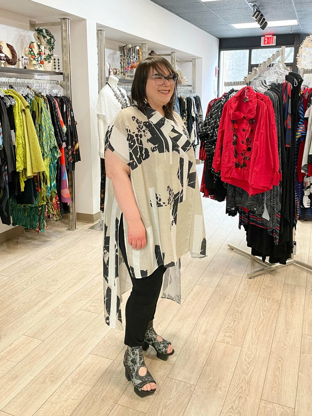 Igor Dobranic Frida Tunic, Neutral Print