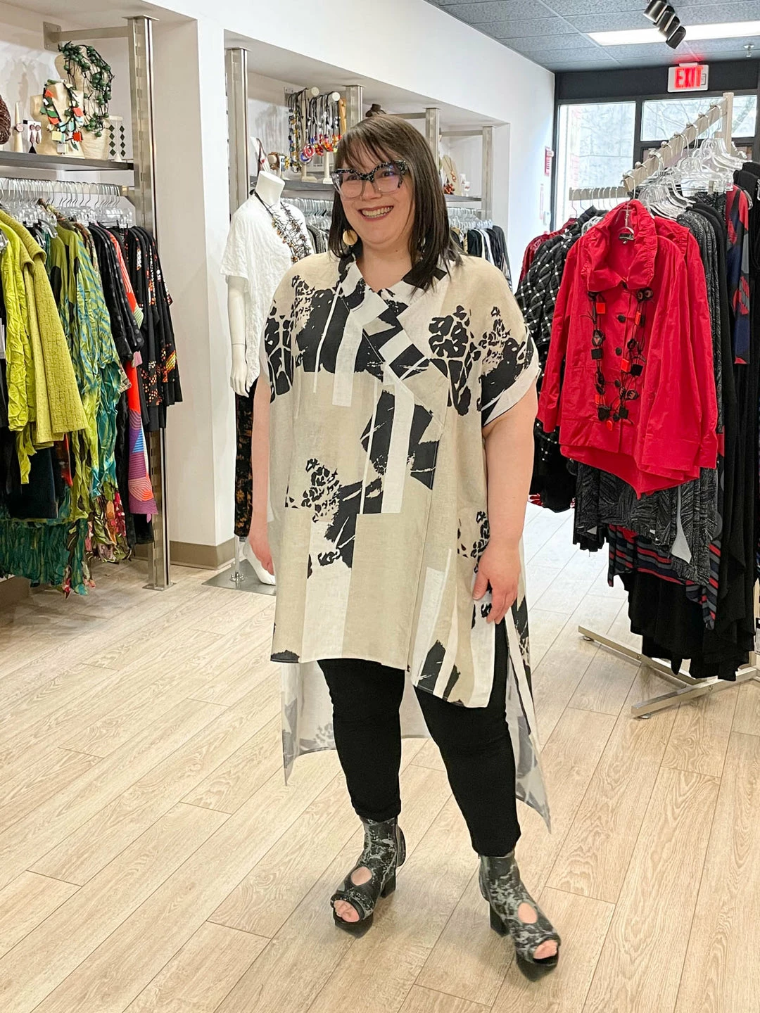 Igor Dobranic Frida Tunic, Neutral Print