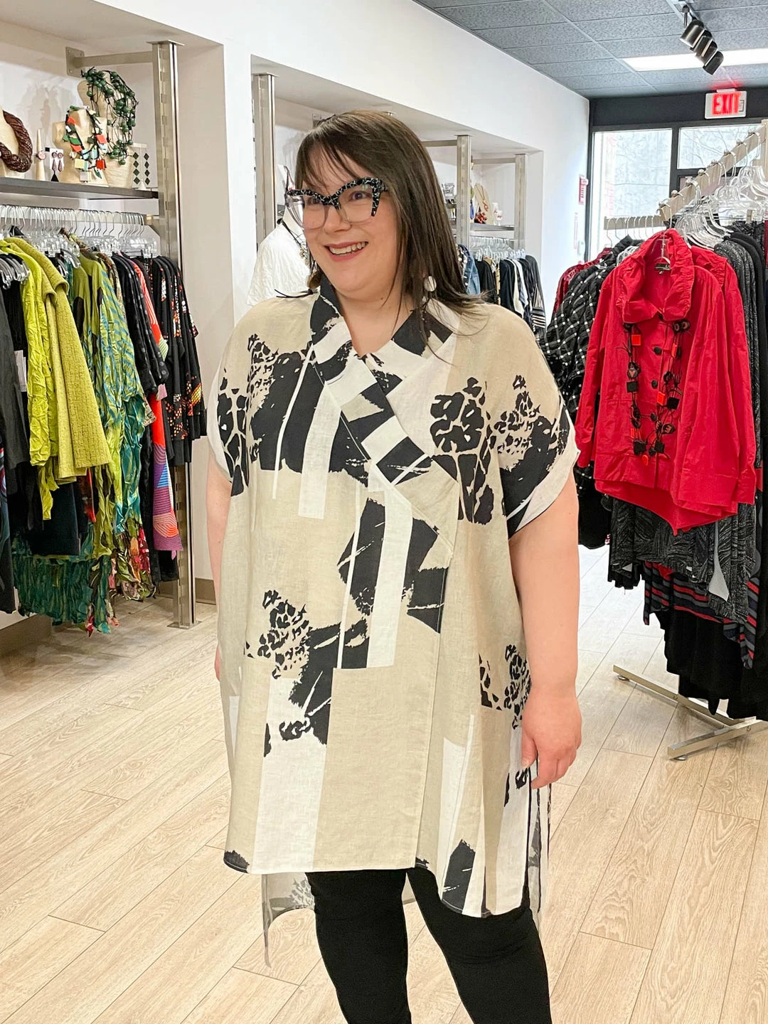 Igor Dobranic Frida Tunic, Neutral Print