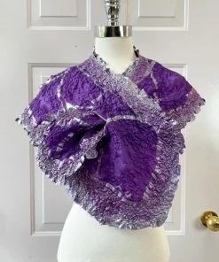 Imma Costa Imma Costa Crush Scarf, Purple/Silver