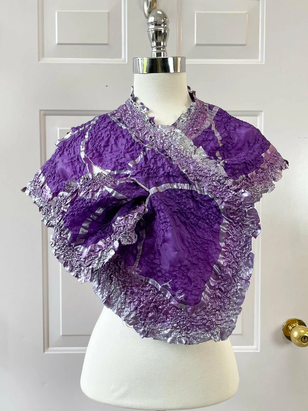 Imma Costa Imma Costa Crush Scarf, Purple/Silver