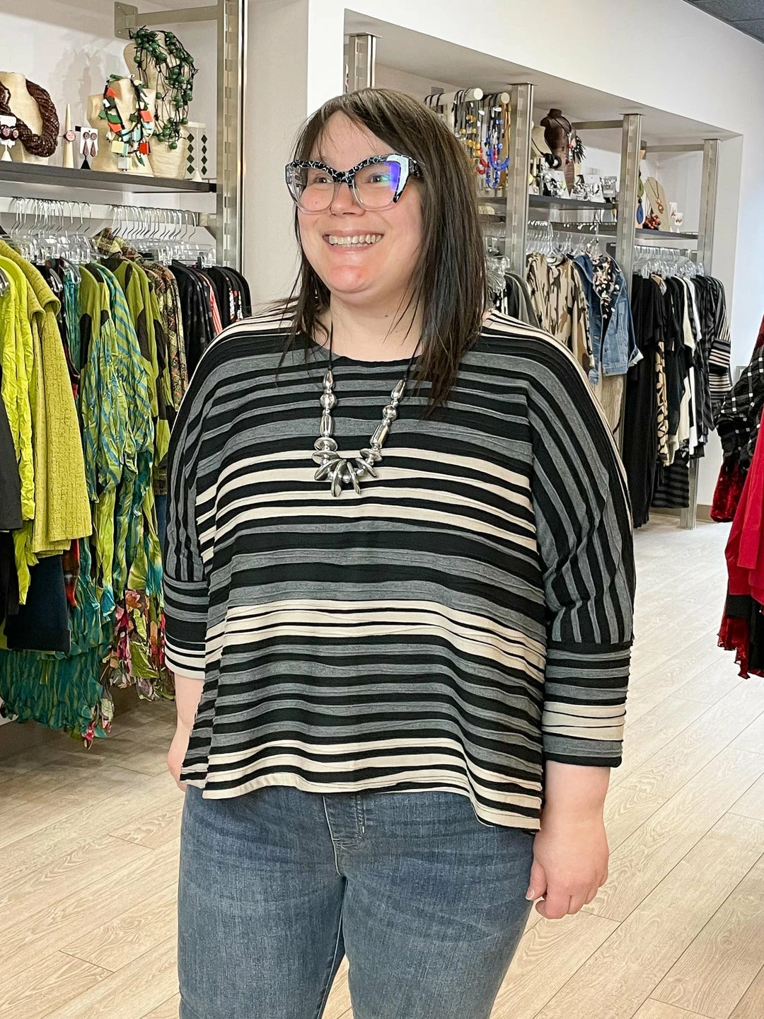 Isle By Melis Kozan Isle By Melis Kozan Hi Lo Dolman Sleeve Top, Stage