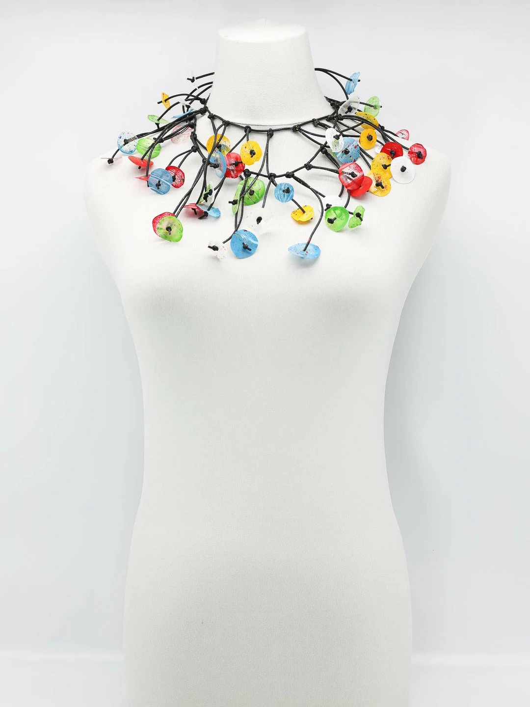 Jianhui London Aqua Water Lily Necklace, Multicolor