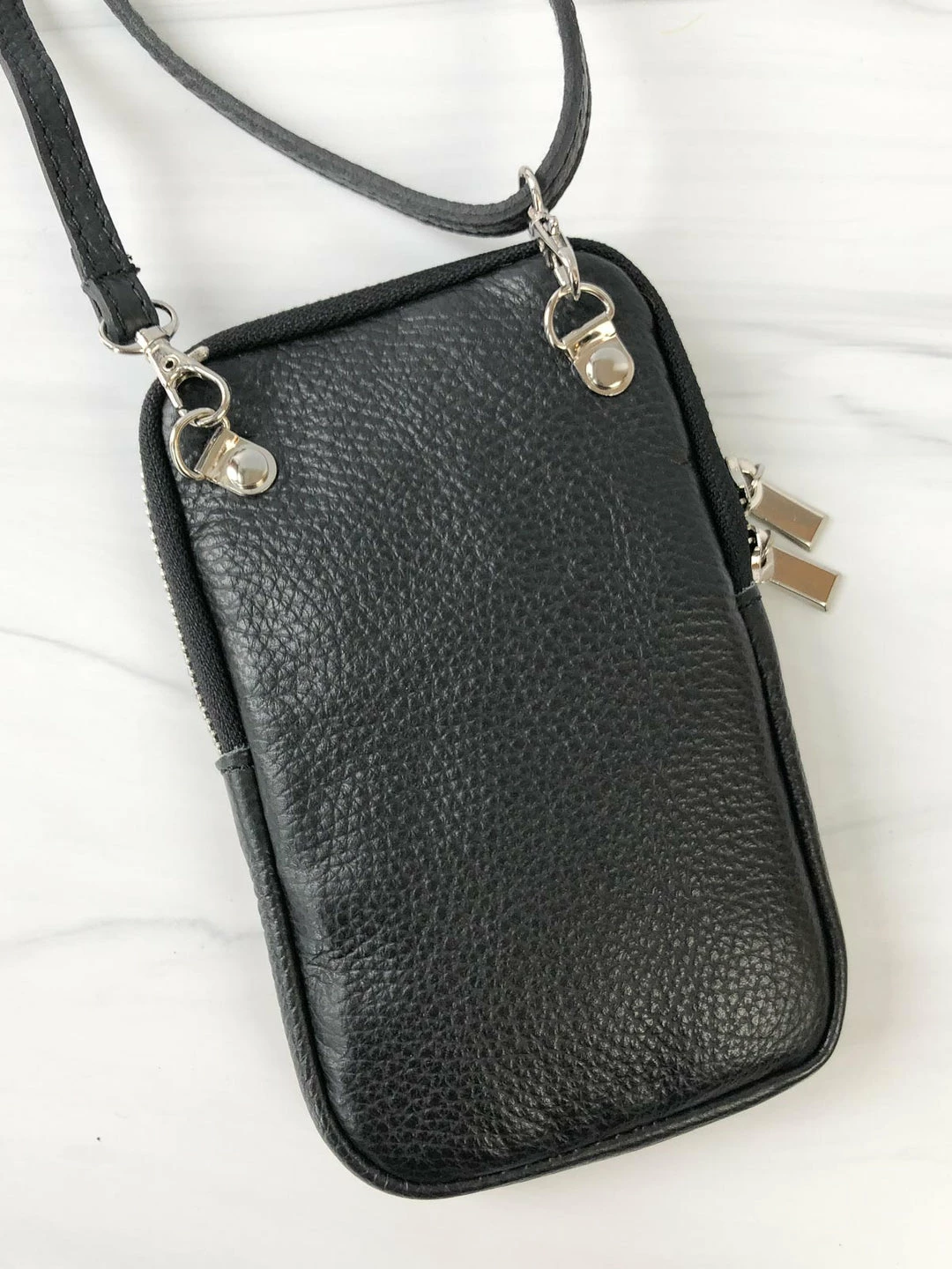 Jijou Capri Jijou Capri Pony Leather Cellphone Crossbody Bag, Yellow