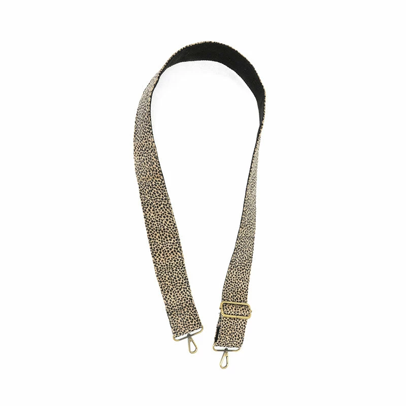 Joy Susan Joy Susan 2" Guitar Strap, Natural Cheetah Faux Fur