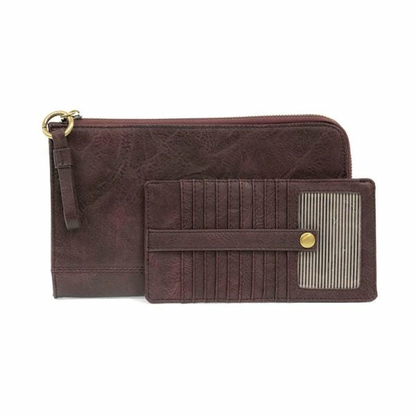 Joy Susan Karina Convertible Wristlet & Wallet, Aubergine Joy Susan