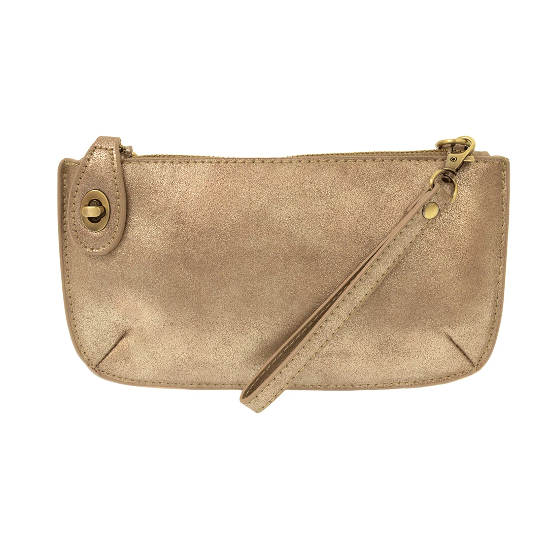 Joy Susan Lustre Lux Crossbody Wristlet Clutch, Rose Gold Joy Susan