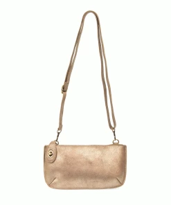 Joy Susan Lustre Lux Crossbody Wristlet Clutch, Rose Gold Joy Susan