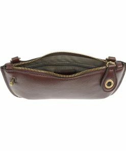 Joy Susan Joy Susan Mini Crossbody Wristlet Clutch, Oxblood