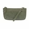 Joy Susan Joy Susan Python Mini Crossbody Wristlet Clutch, Chive