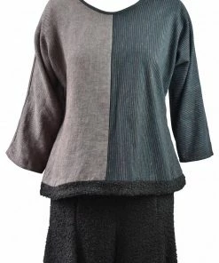 Khangura Jazzy Top, Brown/Black Khangura