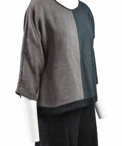 Khangura Jazzy Top, Brown/Black Khangura