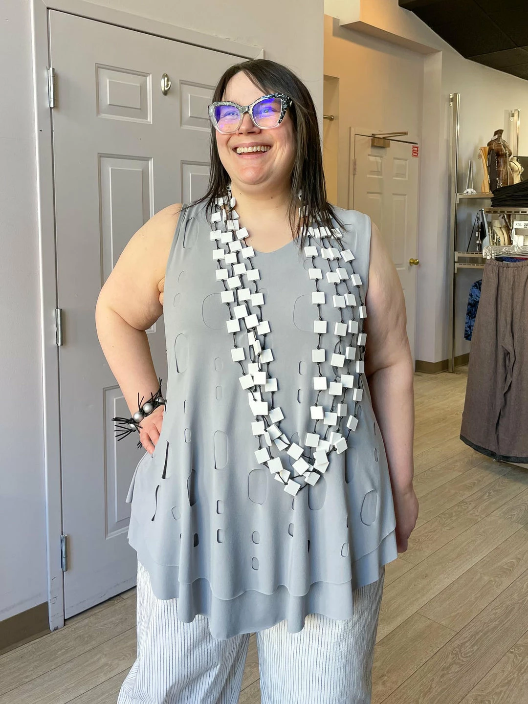 Kozan Kozan Marianna Tunic, Dove Cut Out