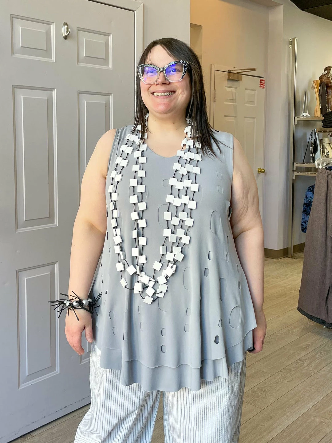 Kozan Kozan Marianna Tunic, Dove Cut Out