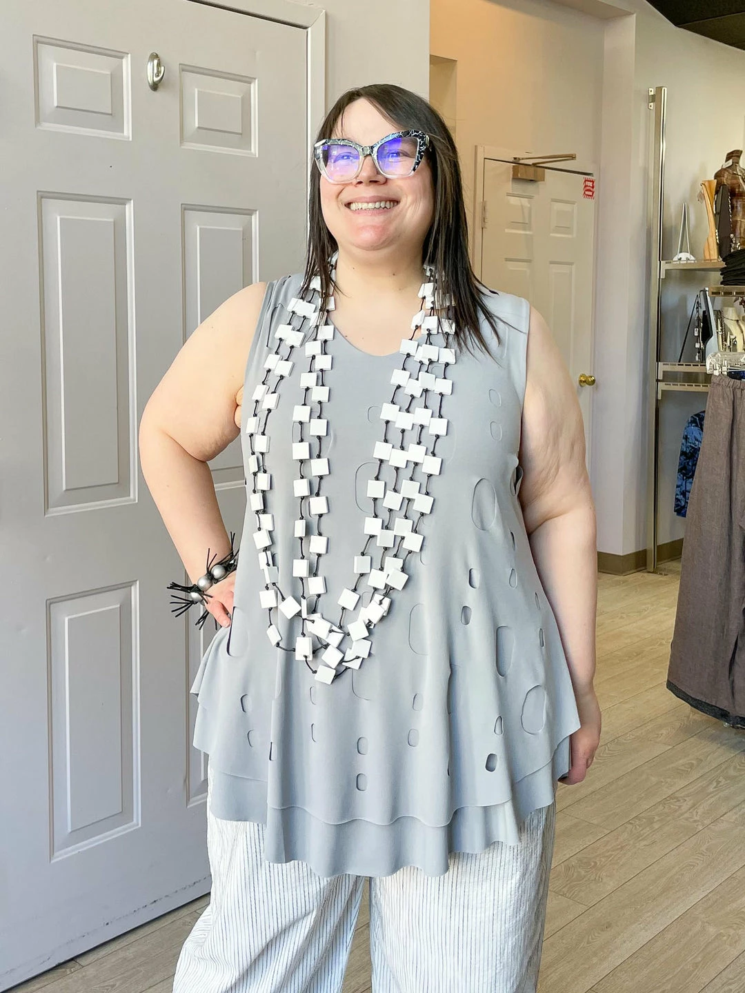 Kozan Kozan Marianna Tunic, Dove Cut Out