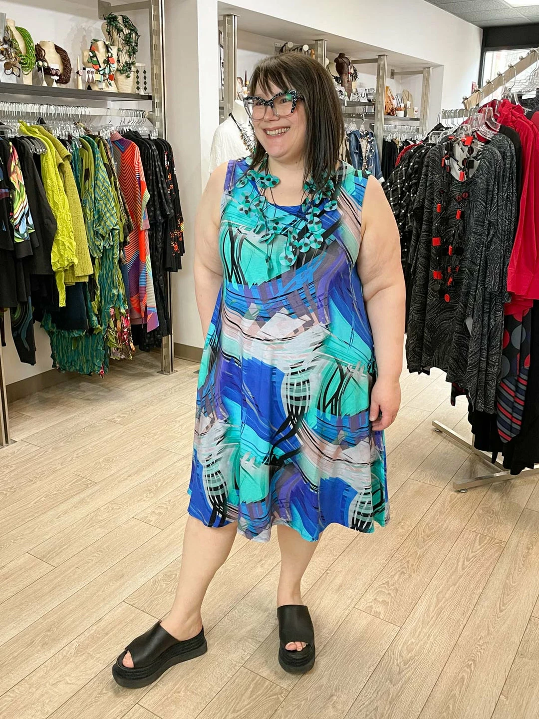 Kozan Dulce Dress, Tropicana Tencel