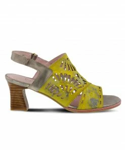 L'Artiste Luetta Cut Out Sandal - Yellow Multi
