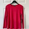 Liv By Habitat Clothes Long Sleeve Basic Tee, Ruby
