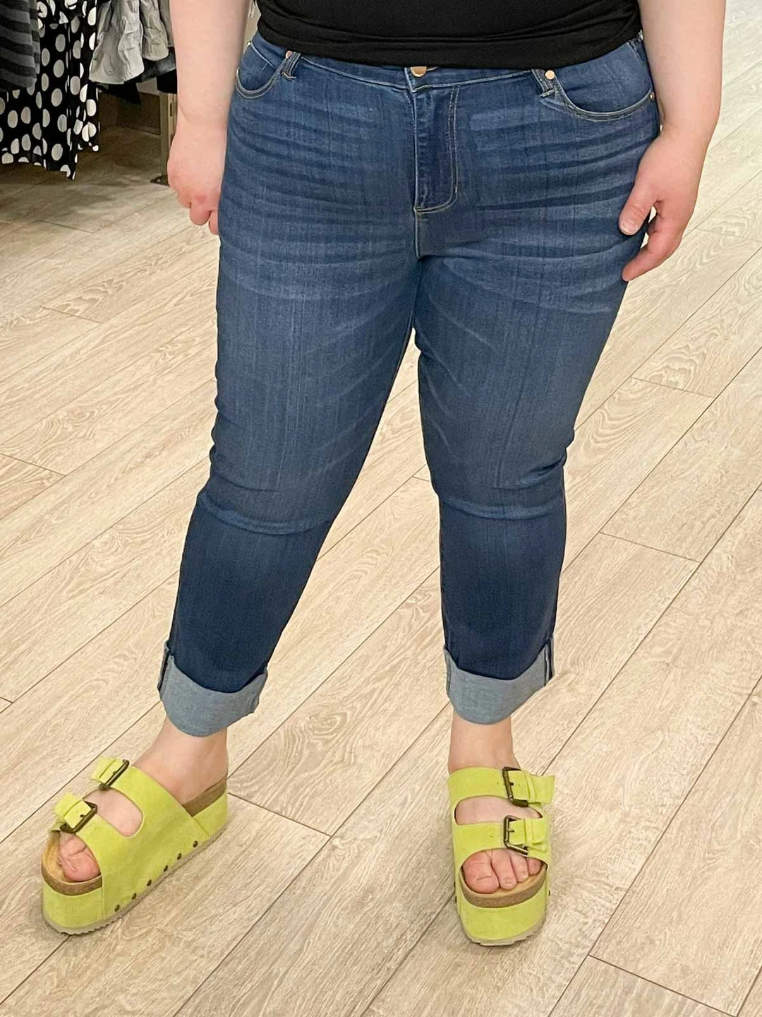 Liverpool Los Angeles Liverpool Los Angeles Charlie Crop Wide Rolled Cuff, Sartell