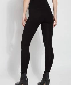 Lysse Ponte Signature Center Seam Legging, Black