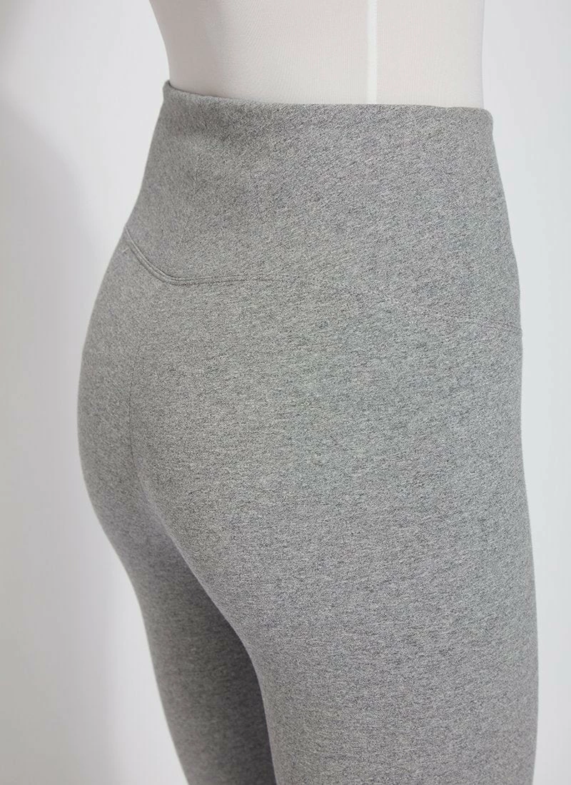 Lysse Lysse Flattering Cotton Crop Legging, Grey Melange