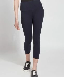 Lysse Lysse Flattering Cotton Crop Legging, Midnight