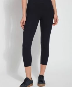 Lysse Lysse Flattering Cotton Crop Legging, Midnight