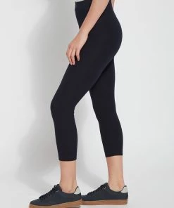 Lysse Lysse Flattering Cotton Crop Legging, Midnight