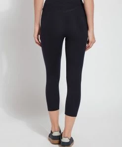 Lysse Lysse Flattering Cotton Crop Legging, Midnight