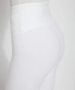 Lysse Flattering Cotton Crop Legging, White Lysse