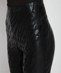 Lysse Lysse Patterned Matilda Foil Leggings, Black Foil Tracks