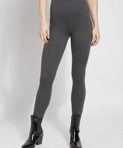 Lysse Ponte Signature Center Seam Legging, Charcoal Lysse