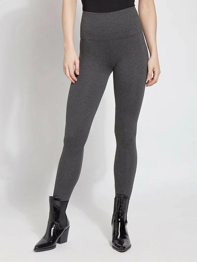Lysse Ponte Signature Center Seam Legging, Charcoal Lysse